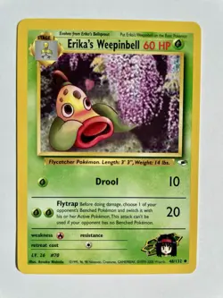 Pokemon Card 2000 Gym Heroes Set Erika's Weepinbell 48/132 NM-Mint - Image 1