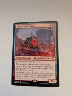 Ogre-Head Helm Kamigawa: Neon Dynasty Regular MTG NM - Image 1