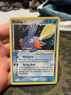 Pokemon Mudkip Holo Gold Star Card 107/109 - Image 4