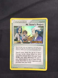 Pokemon Cards: EX Dragon Frontiers Reverse Holo: Mr. Stone's Project 77/101 - Image 1