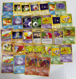 Japanese Pokemon 32 Card Lot Old Back Vintage Cards Team Rocket - Image 1