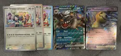 Pokemon TCG Jumbo Cards x5 Black Star Promo Mimikyu Ex, Mabostiff Ex, Terapagos - Image 1