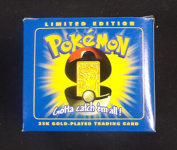 PIKACHU Vintage 1999 Nintendo 23K Gold Plated Pokemon Trading Cards SEALED - Image 2