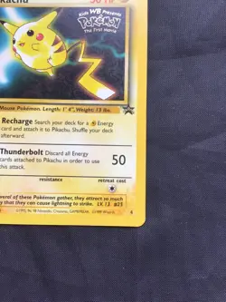 Pokemon Cards: Wizards Black Star Promo: Pikachu 4 - Image 4