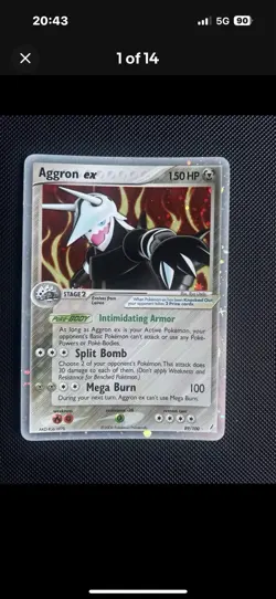 Pokemon TCG Aggron EX And Aggron Holo, 2 Card Bundle Private Listing Only - Image 1