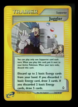 Juggler 126/147 Aquapolis 2002 Reverse Holo Pokemon Card TCG - Image 1