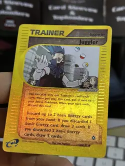 Juggler 126/147 Aquapolis 2002 Reverse Holo Pokemon Card TCG - Image 5