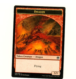 Dragon Token #06 Iconic Masters Magic the Gathering Token Card - Image 1