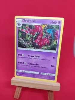 58/147 Scolipede Rare Burning Shadows Pokemon TCG Card Sun & Moon SM 2017 - Image 1