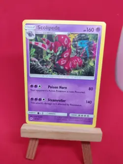 58/147 Scolipede Rare Burning Shadows Pokemon TCG Card Sun & Moon SM 2017 - Image 2