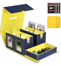 Kabinka Card Deck Box MTG w/ Commander Display 5 in 1 Card Storage Fits 400+ - Image 1