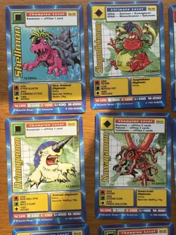 Lot of 24 1st Edition Digimon Digi-Battle Cards, Incl. 2 MetalEmon Holo cards - Image 4