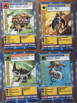 Lot of 24 1st Edition Digimon Digi-Battle Cards, Incl. 2 MetalEmon Holo cards - Image 5