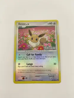 Pokemon - Eevee Platinum - 62/100 Burger King Promo - Reverse Holo - MP - Image 1