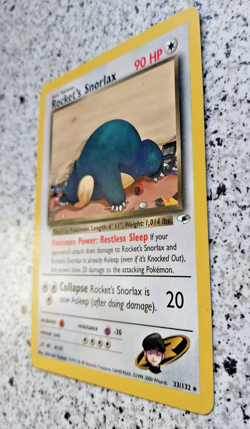 Pokemon TCG Card Rocket's Snorlax - 33/132 Gym Heroes - Image 3