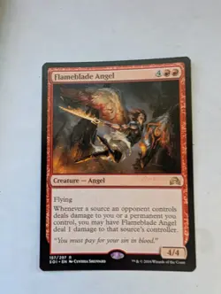 Flameblade Angel Shadows over Innistrad Regular MTG NM - Image 1
