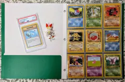 Vintage Pokemon Binder 135 cards (1st Ed, rares) + PSA Graded 1st Ed Card - Image 1