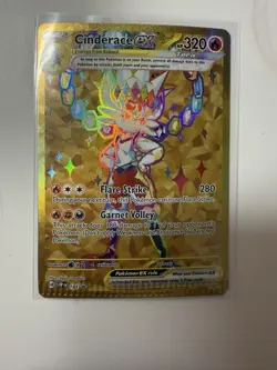 Pokemon Miscut Crimped Error Card Cinderace Ex 163 Promo Rare Misprint - Image 1