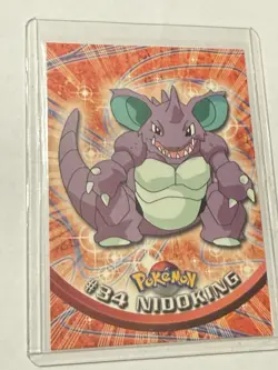 Nidoking #34 - Topps Series 1 TV Animation Edition - Blue Label - Pokemon - Image 1