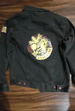 2025 Pokemon World Championships Arcanine Denim Rockabilly Jacket S Small - Image 2