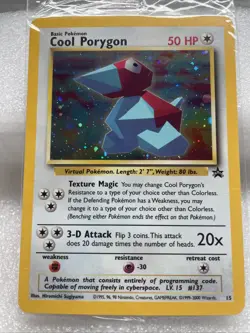 Pokemon Cool Porygon 15 Holo Black Star Sealed - Image 2