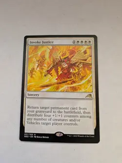 Invoke Justice Kamigawa: Neon Dynasty Regular MTG NM - Image 1