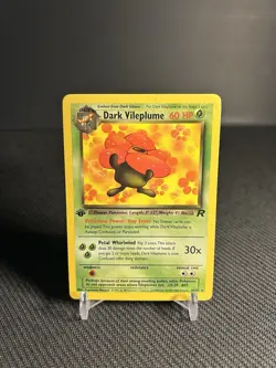 Pokemon TCG Dark Vileplume 30/82 1st Edition Team Rocket Non-Holo Rare NM-/LP+ - Image 1