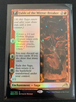 [NM] Fable of the Mirror-Breaker MTG Kamigawa: Neon Dynasty FOIL Rare 141/302 - Image 1