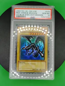 PSA 10 Red Eyes Black Dragon LOB-070 Ultra Rare 2002 English Yu-Gi-OH! Card TCG - Image 4