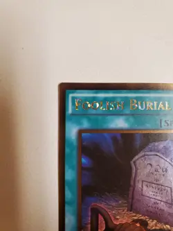 Foolish Burial PGL2-EN051 Premium Gold Rare Yugioh Card 1st Edition Mint - Image 3