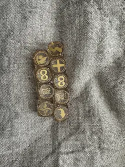 Yugioh YCS Chase Dice Set Very Rare Gold Dice - Image 2