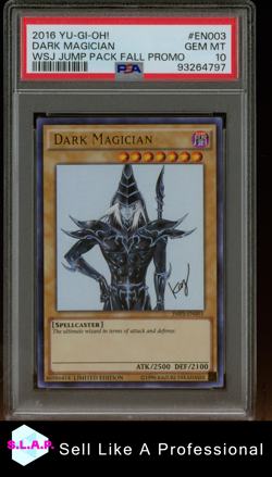 DARK MAGICIAN YU-GI-OH! FOIL WSJ JUMP PACK FALL PROMO EN003 2016 POP 25 PSA 10 - Image 1