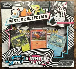 POKEMON BLACK BOLT WHITE FLAIR UNOVA POSTER COLLECTION BOX NEW FACTORY SEALED - Image 1