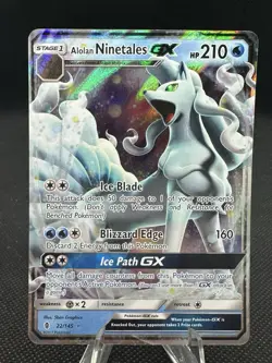 Alolan Ninetales GX 22/145 Sun & Moon Pokemon Guardians Rising Holo NM - Image 1