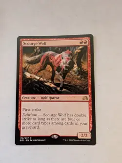 Scourge Wolf Shadows over Innistrad Regular MTG NM - Image 1