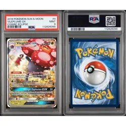 POKEMON 2019 Sun Moon Cosmic Eclipse VILEPLUME GX #4 PSA 9 Mint RARE - Image 3