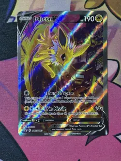 Jolteon V Alt Art SWSH183 Black Star Promo Premium Collection Pokemon NM - Image 1