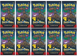 🎃POKEMON X10 BOOSTER SET TRICK OR TRADE 2024 3st EDITION HALLOWEEN ENG SEALED - Image 1