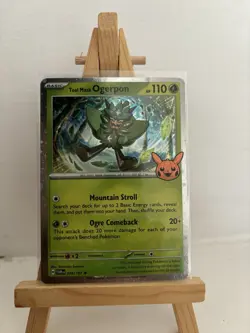 Pokemon TCG Halloween Trick Or Trade 2024 Teal Mask Ogerpon #24/167 Cosmos Rare - Image 1