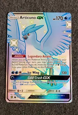Articuno GX SV54/SV94 Hidden Fates: Shiny Vault Holo Pokemon TCG - Image 3