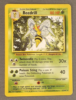NM - Beedrill - 17/102 - Base Set - Pokemon Card - Image 1