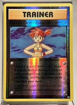 Misty's Determination 80/108 Reverse Holo Pokemon Card 2016 XY Evolutions LP - Image 1