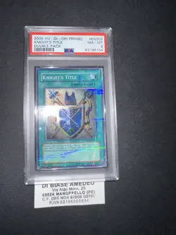 YU GI OH PSA 8 KNIGHT’S TITLE ROD-EN002 DOUBLE PACK PROMO YU-Gi-OH ENGLISH 2006 - Image 3