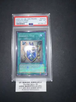 YU GI OH PSA 8 KNIGHT’S TITLE ROD-EN002 DOUBLE PACK PROMO YU-Gi-OH ENGLISH 2006 - Image 5