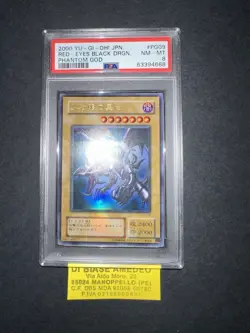 YU GI OH PSA 8 RED-EYES BLACK DRAGON PG-09 PHANTOM GOD JAPANESE 2000! - Image 2