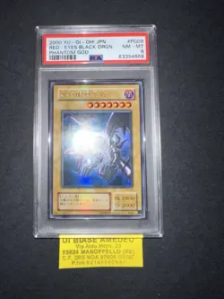 YU GI OH PSA 8 RED-EYES BLACK DRAGON PG-09 PHANTOM GOD JAPANESE 2000! - Image 3