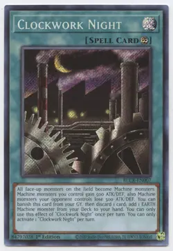 YuGiOh - Clockwork Night - BLCR - Secret Rare - 1st Edition - - Image 1