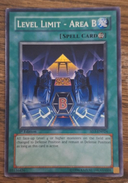Level Limit - Area B |SD3-EN024 Structure Deck: Blaze of Destruction 1st Ed. LP - Image 1
