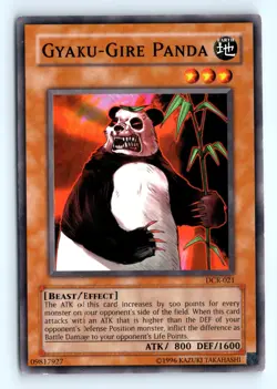Yu-Gi-Uh Gyaku-Gire Panda #DCR-021 Dark Crisis tcg LP - Image 1