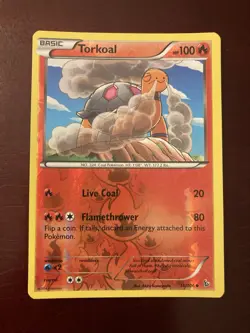 Torkoal 16/106 XY Flashfire Reverse Holo Pokemon TCG Card - Image 1